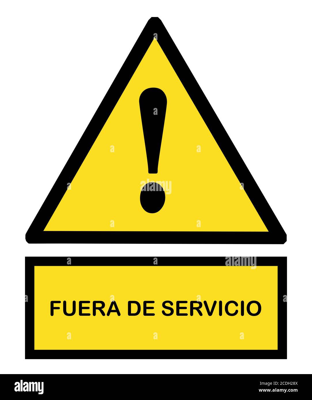 Imagen de señal No en servicio – Indicador de mantenimiento y cierre temporal